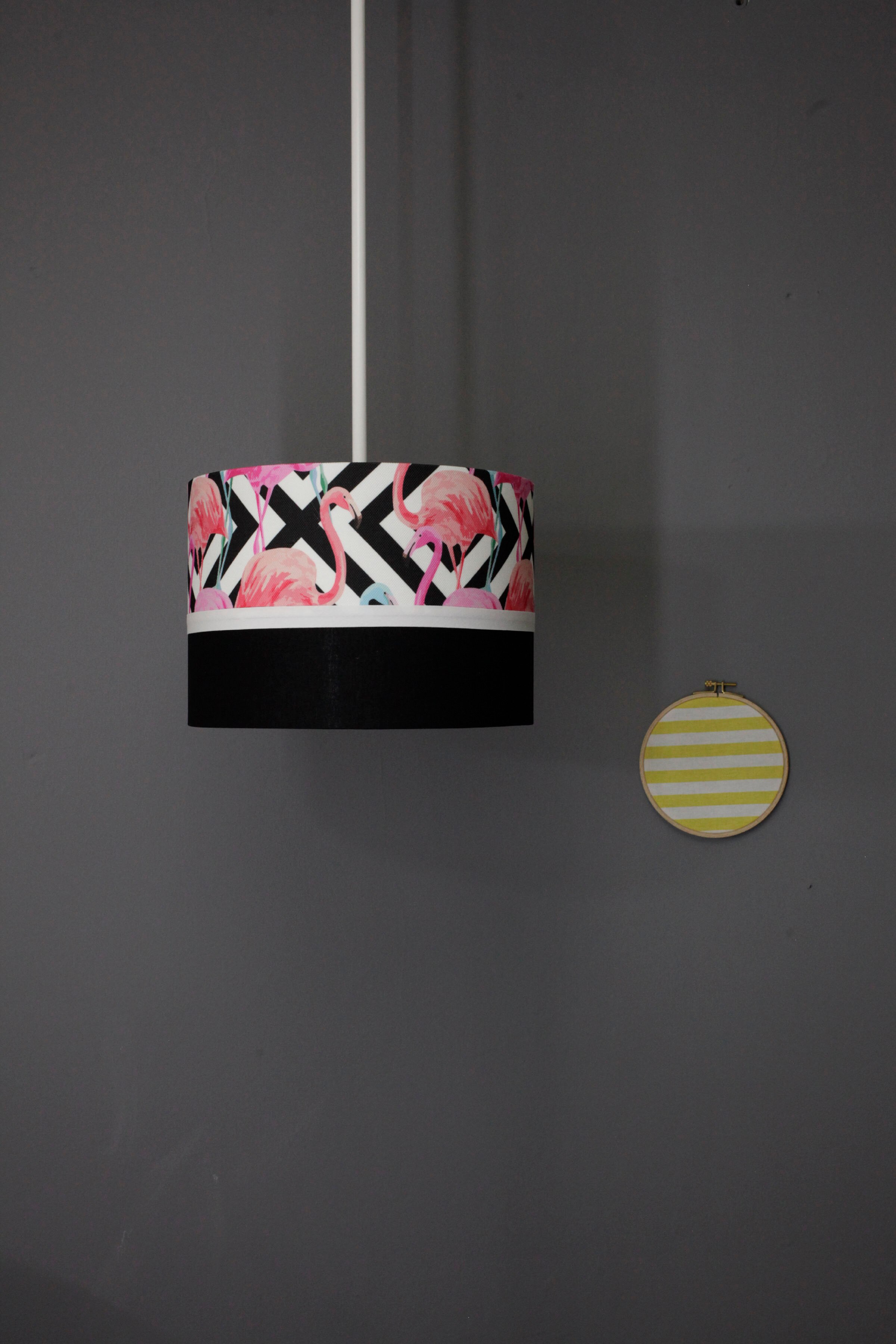 Flamingopatroon kinderkamer babykamer kroonluchterlamp stijlvolle baby kinderkamerverlichting volledig vilten ornament