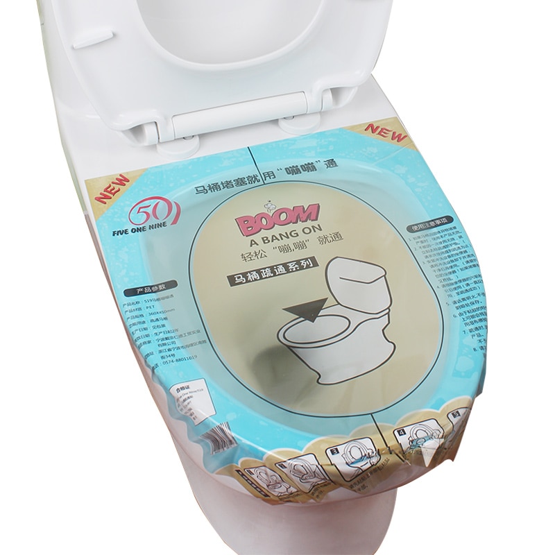 1pc Super Druck Toilette Kolben Druck Prinzip Wc Boom Klare Folie Bedienung Einfach und Billig