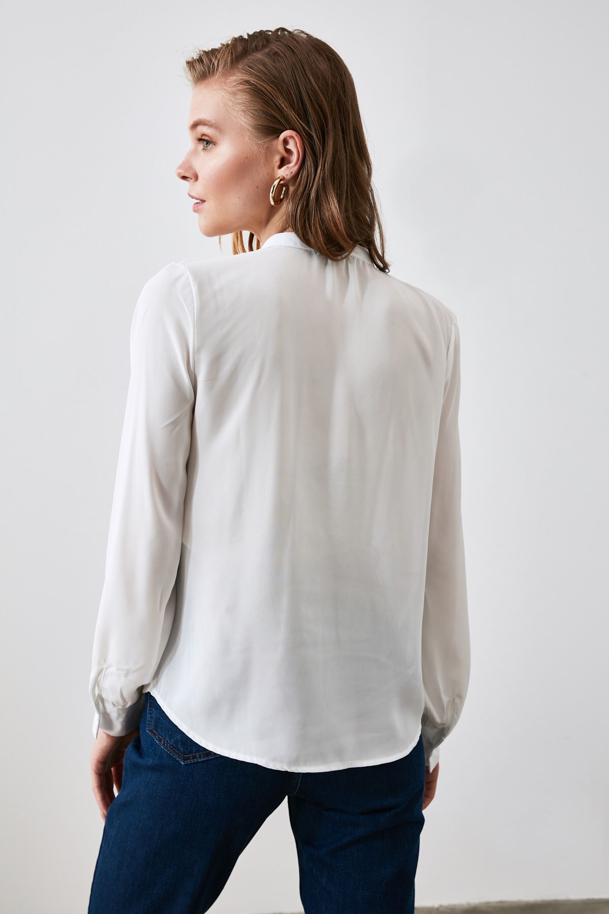 Trendyol Kraag Gedetailleerde Shirt TWOAW21GO0169