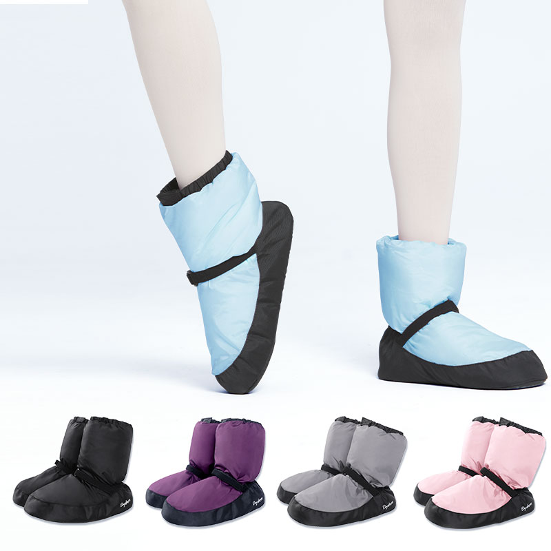 Zapatos de Ballet para mujer, botines de calentamiento, zapatos de baile nacionales, botas de baile de invierno, botas de bailarina antideslizantes cálidas, zapatos de entrenamiento