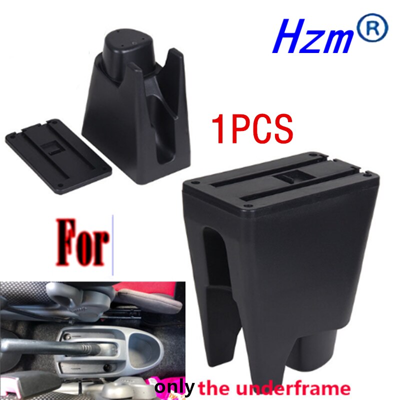 For Peugeot 107 Armrest Interior Parts special Retrofit parts Car Armrest Center Storage box USB LED Curved surface: only underframe