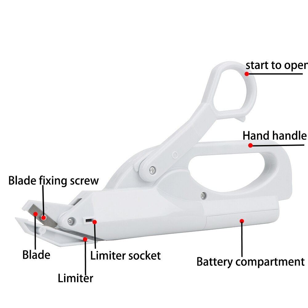 Battery-Operated Handheld Multifunctional Electric Scissors Home Use Electric Scissors Househodling Tool Stainless Steel