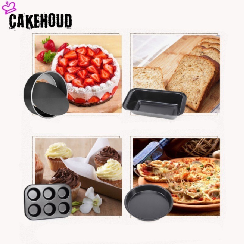Kslong 2pcs Metal Pizza Plate For Oven Round Bake Model Pizza Shop Diy Baking Tools Non Stick Cake Chassis Bakeware Pans8inch