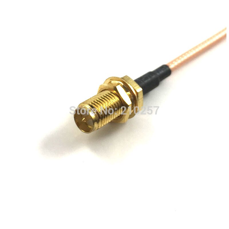 5 piezas RP-SMA hembra con cabeza de tuerca a RP SMA macho RF Cable de cola de cerdo RG316 10 cm 4 pulgadas de