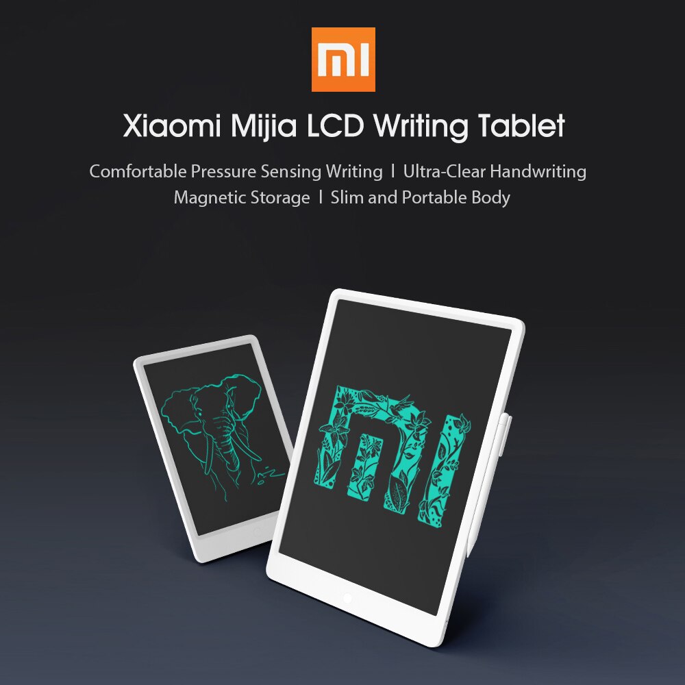 Xiaomi Mijia tavoletta da scrittura LCD da 10 pollici con penna disegno digitale rilievo elettronico per scrittura a mano messaggio scheda grafica regali per bambini