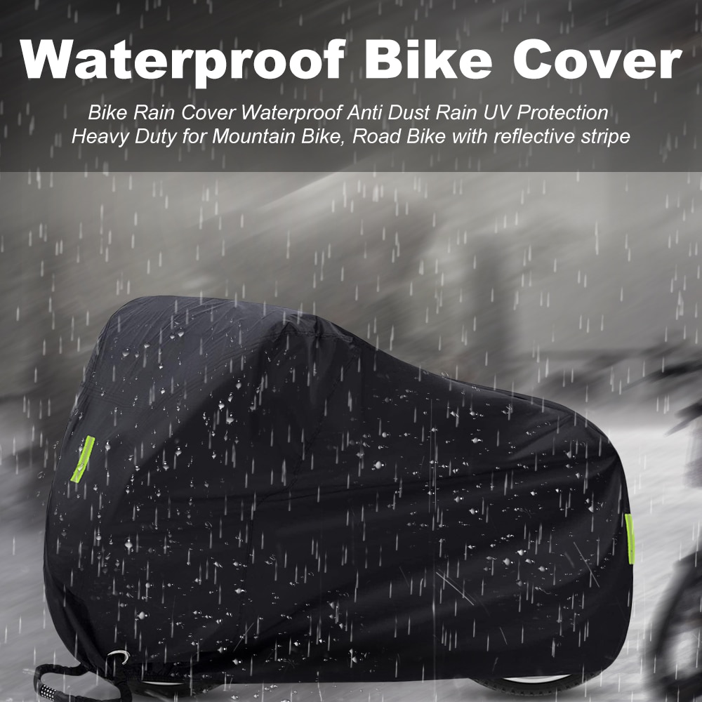200 x 110 x 70cm cykeldæksel vandtæt anti støv 40+  uv-beskyttelse dækker hele cyklen med opbevaringspose til mountain- / landevejscykel