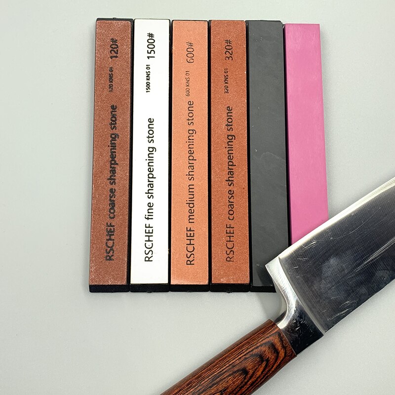 Coarse and fine polished leather knife sharpener whetstone sharpening stone kitchen toolssharpener bar sharpener fixing system