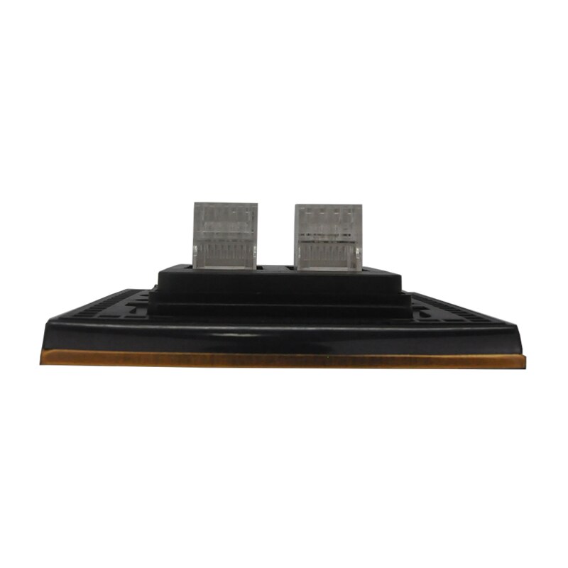 MVAVA RJ45 PC Netzwerk + RJ11 TEL Sockel Luxus PC Gold-Tafel Stecker Hafen Universal- Telefon und Computer Steckdose freies