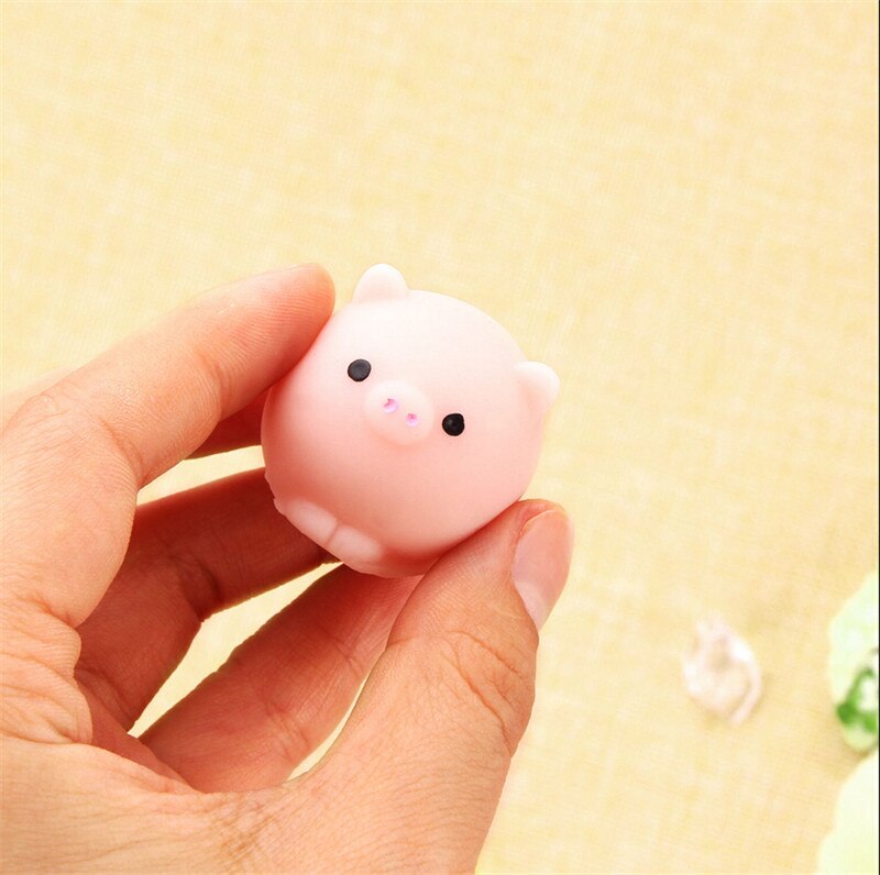 Varken Bal Squishy Langzaam Stijgende Kawaii Mini Mochi Bunny Telefoon Strap Squeeze Stretchy Leuke Hanger Brood Cake Kids Toy