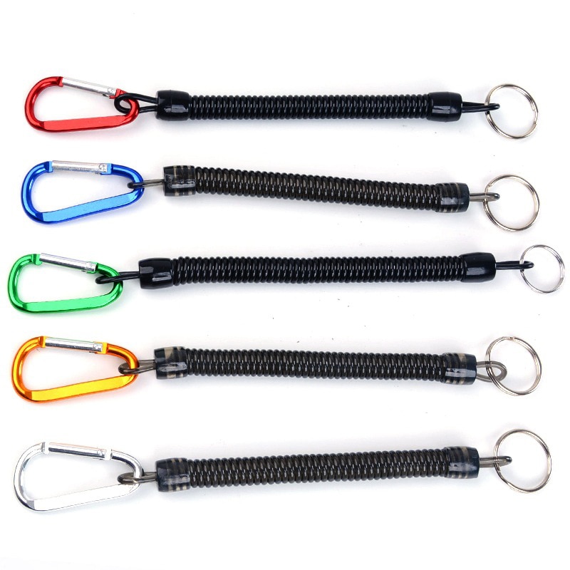5 pièces/lot escalade mousqueton corde canotage Kayak Camping sécurisé mousqueton serrure sécurisée outils avec ressort: Default Title