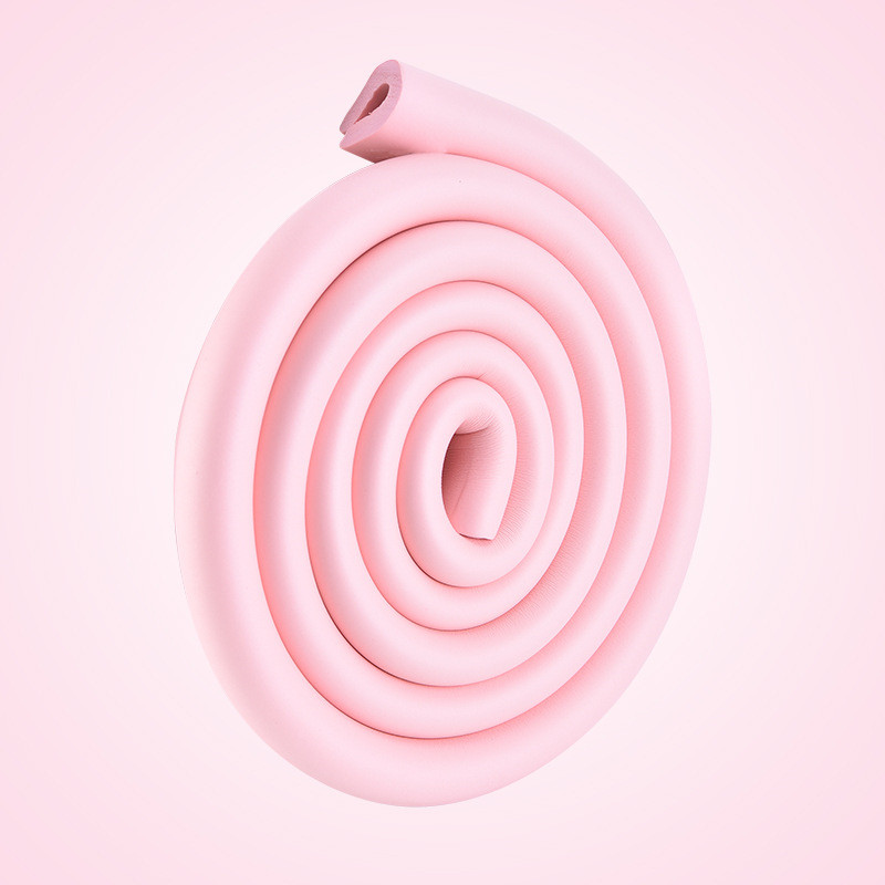 Baby Safety Desk Protector Edge Corner Guard Kids Protection Bumper Furniture Edge Anti-collision Strip with Double-sided Tape: Pink