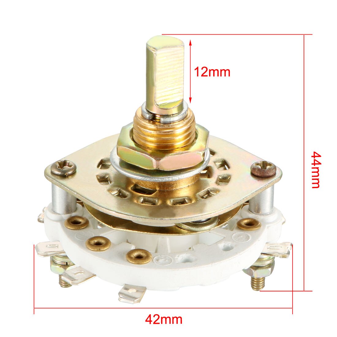 uxcell 1/4pcs Rotary Switch Selector 2 Pole 3/4/5/6/8/9/10/11 Position Selectable 1-2 Deck Band Channel Easily Turned