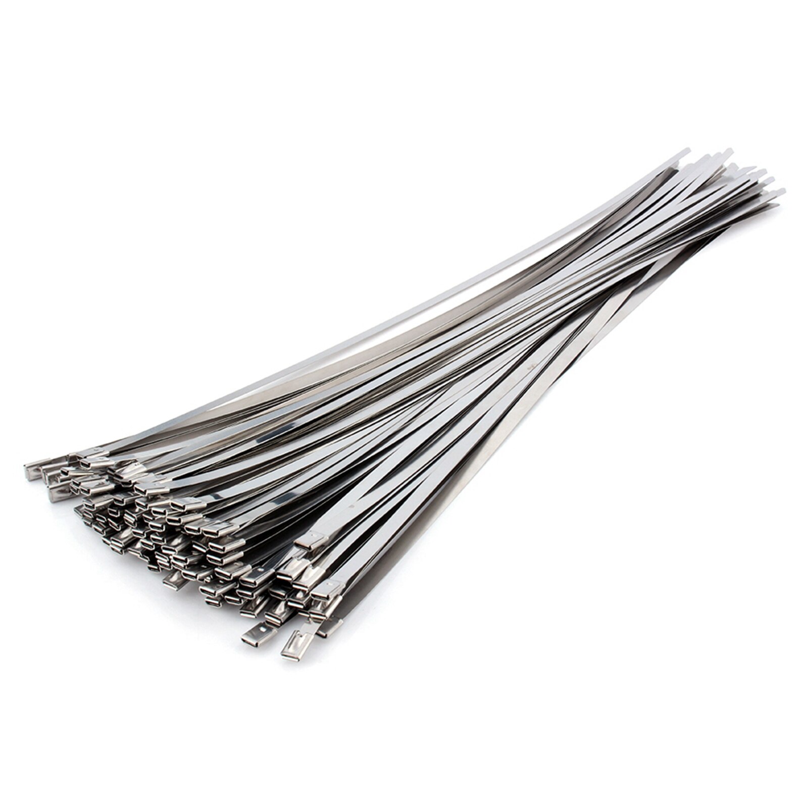 50Stck 304/Edelstahl Kabelbinder schwer Pflicht selbst-Verriegelung Kabel Postleitzahl Krawatte Multi-Zweck Metall auspuff wickeln Verriegelung Krawatten: Ursprünglich Titel