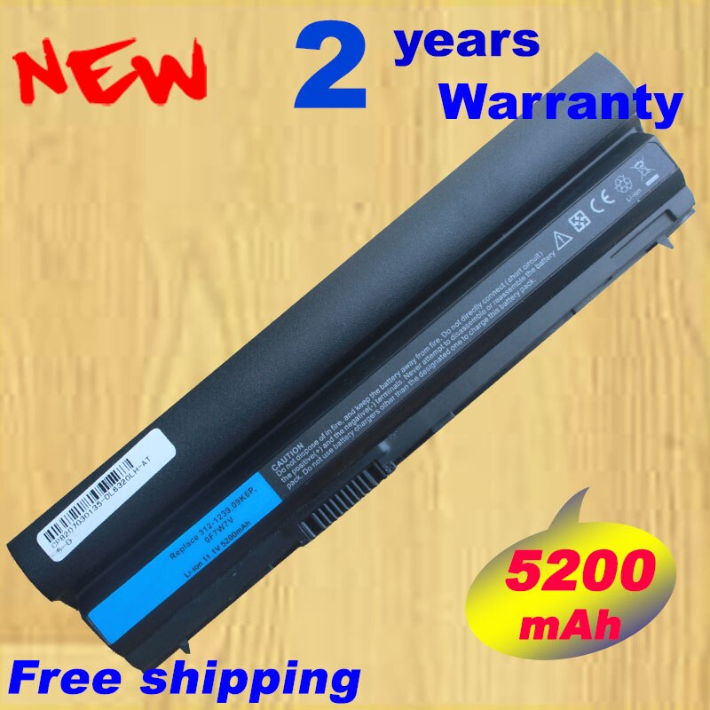 5200mAh 6 cells battery For Dell Latitude E6230 E6120 E6220 E6330 E6320 E6430S E6320 XFR Series 0F7W7V 5X317 7FF1K