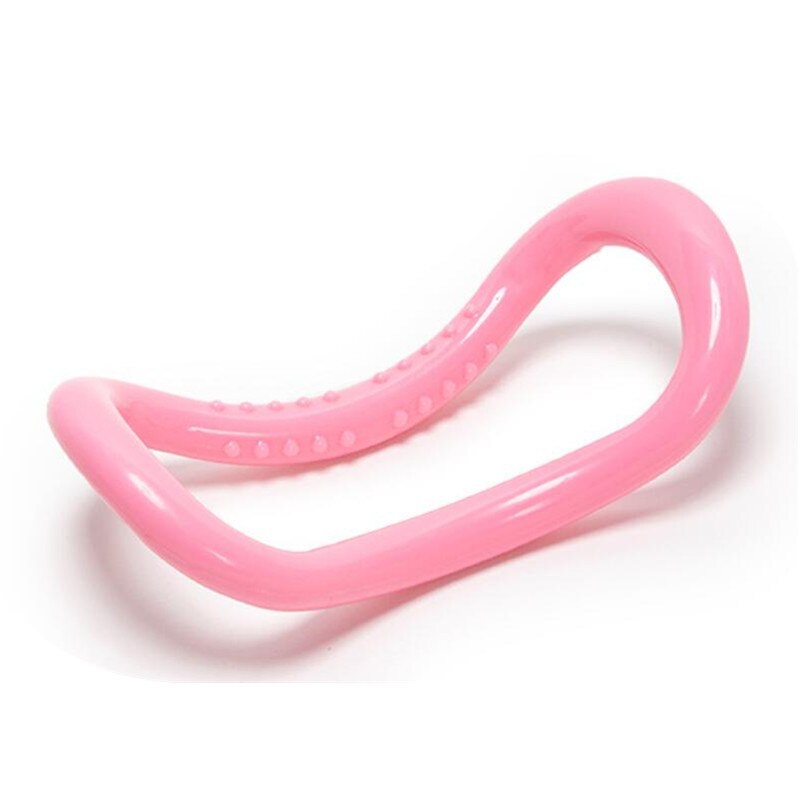 2 stykker yoga pilates ring smuk tynd ryg åben skulder fitness udstyr yoga stretch ring: 2 stk lyserød