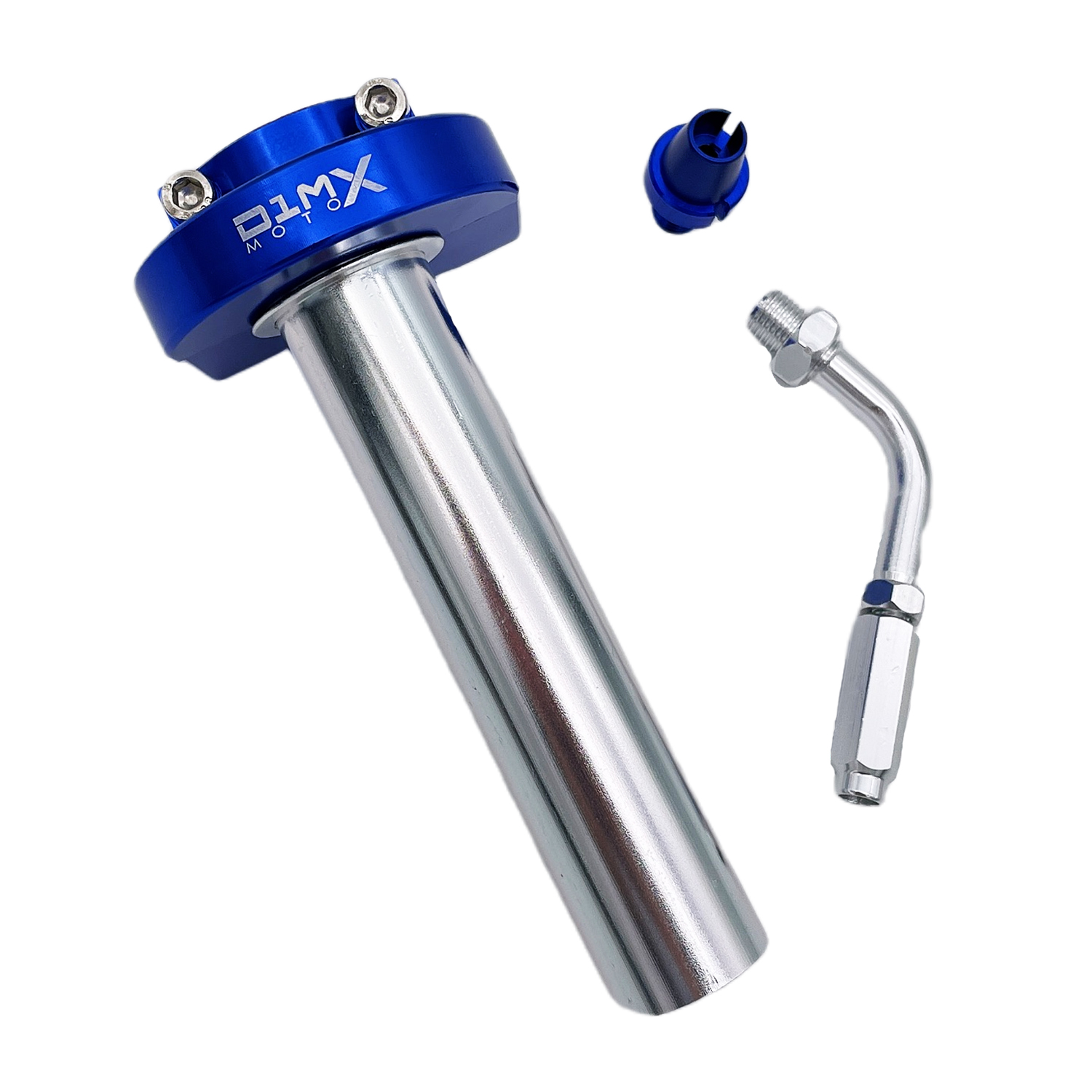 Motorcycle Throttle Assembly 7/8" Handlebar CNC Quick Twist Throttle Tube Handlebar Accelerator Twist Throttle Hand Grips: Blue