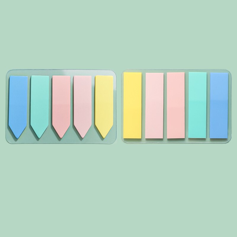 Convenient Wall Sticker Memo Self Adhesive Memo Pad Sticky Notes Bookmark Marker Memo Sticker Paper: 9