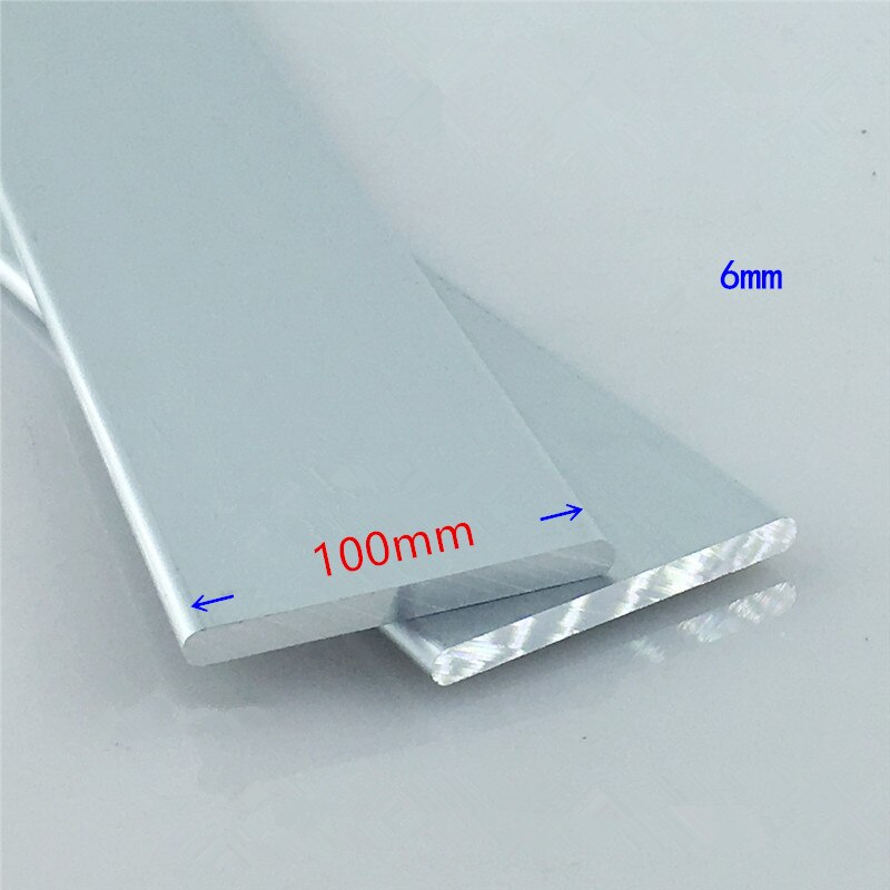 Aluminium plate thickness 6mm width 100mm length 300mm 6mmx100mm article aluminum alloy 6063-T5 oxidation