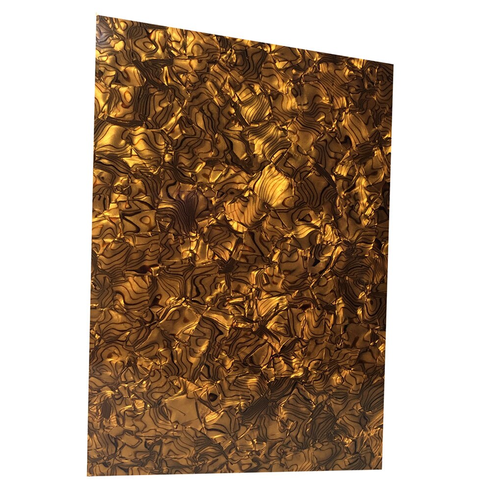 320Mm X 1300Mm Celluloid Sheet 0.46Mm Muziekinstrument Deco Vel Diy Drum Wrap Multi Kleuren: Brown Tiger
