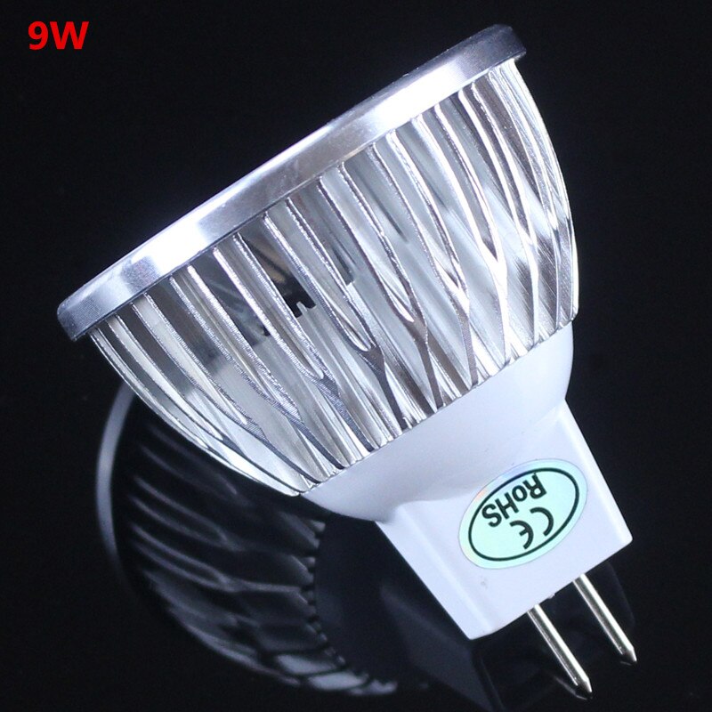 Suuritehoinen lampada led  mr16 cob 9w 12w 15w led cob -kohdevalo lämmin viileä valkoinen  mr 16 12v -polttimoinen lamppu lämmin/viileä