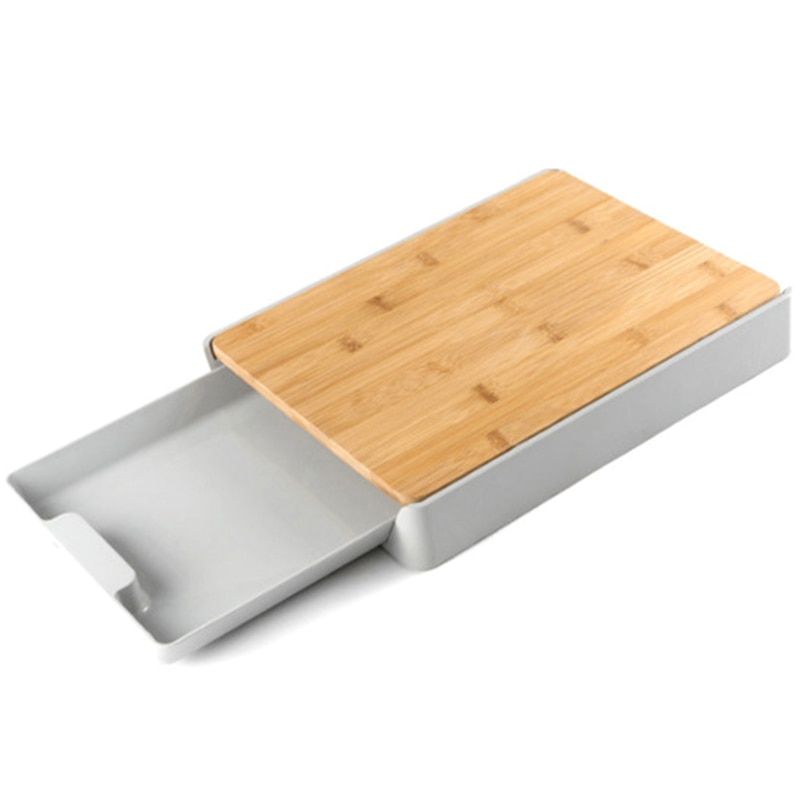 Kitchen Chopping Board Fruit Vegetable Cutting Plate Detachable Food Storage Pulling Board Drawer Type Household Cutting Board: Default Title