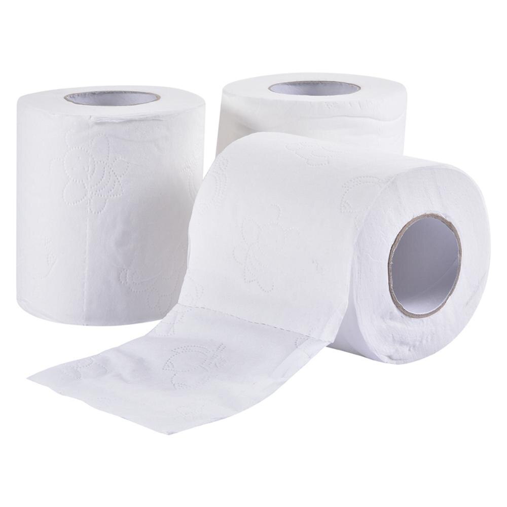 10 Rolls Toilet Paper 3-Layer Bathroom Kitchen Household Living Room Tissue Party Supplies Disposable Practical Toilet Paper