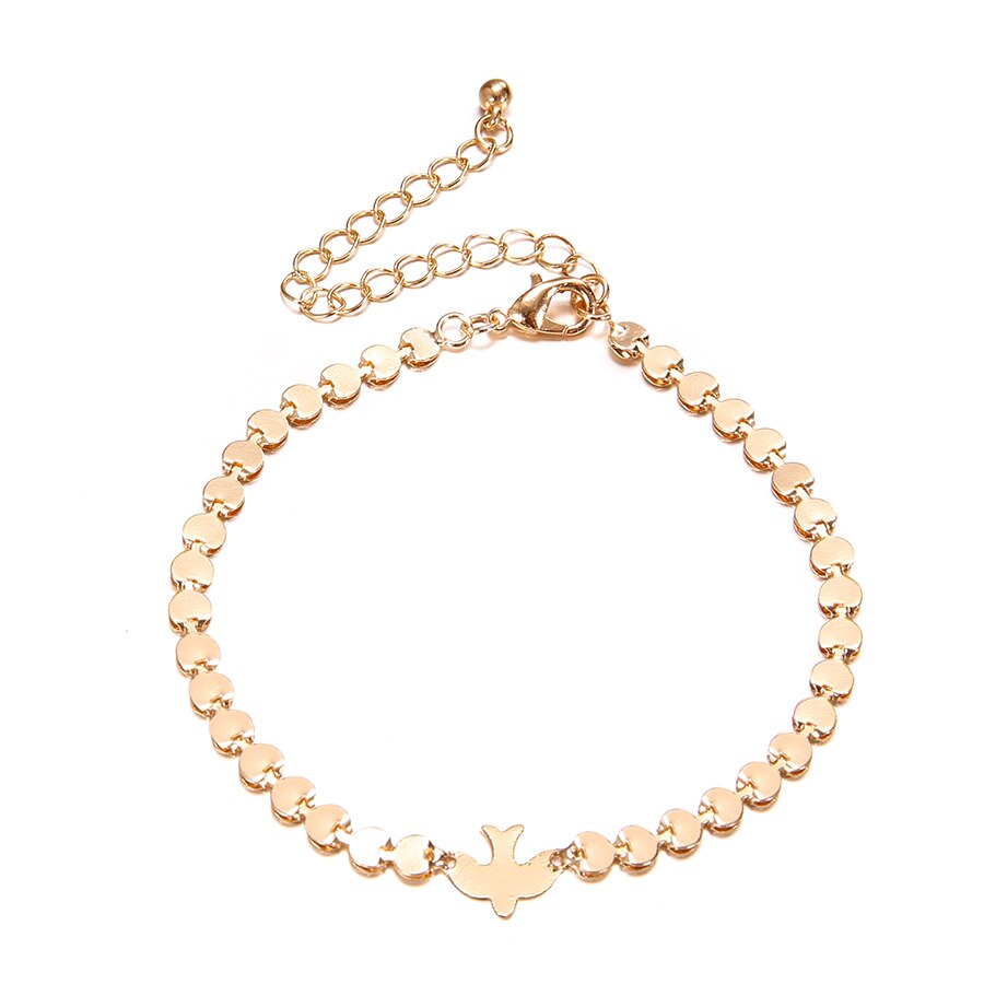 GTiny Peace Dove Arm Chain Gold Color Vintage Brac... – Grandado