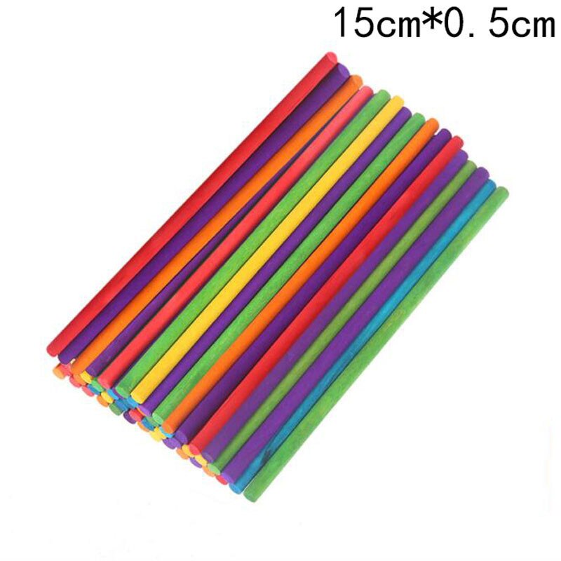 50 unids/pack Color plástico palo de piruleta palitos para colocar en pasteles de Chocolate pastel de azúcar caramelo palitos de piruletas bricolaje molde herramienta: 15x0.5cm 