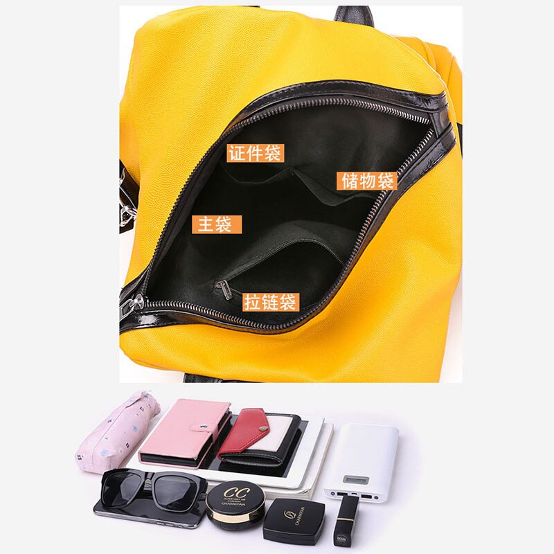 Brand Rugzak Vrouwen Dames Pu Leer Rugzak Anti Diefstal Rugzak Rugzak Voor Meisjes Vrouwen