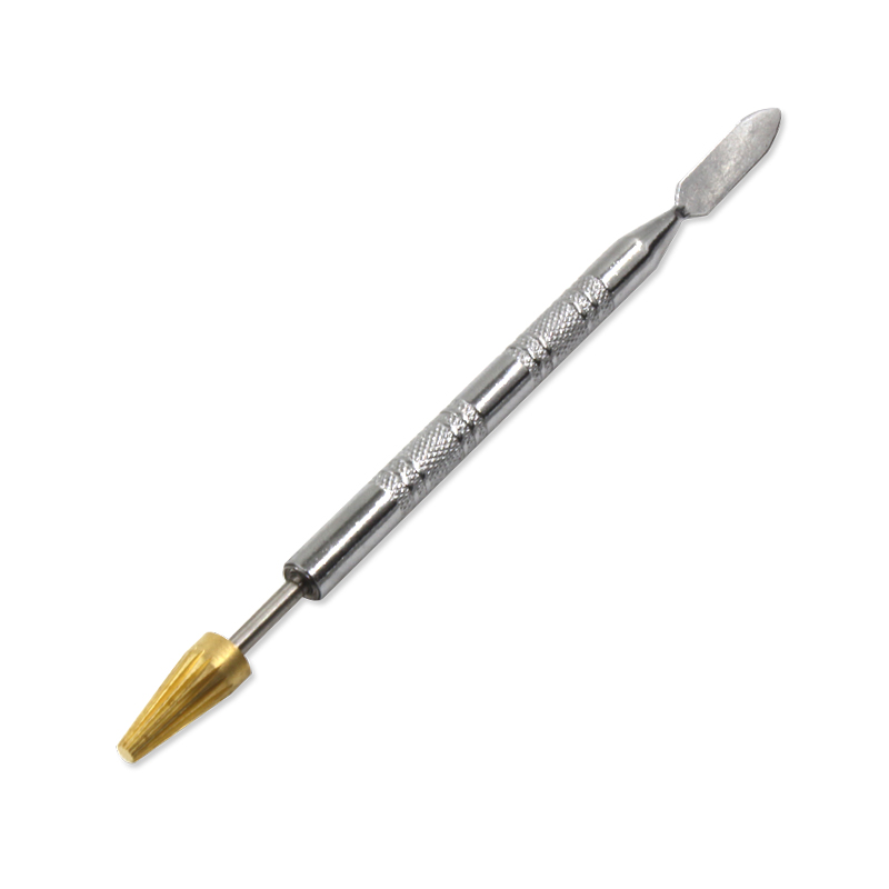 DIY Dual Head Brass Top Leather Edge Oil Painting Pen Gluing Dye Pen Applicator Edge Paint Roller Tool for Leather Craft Tools: NO2 1piece