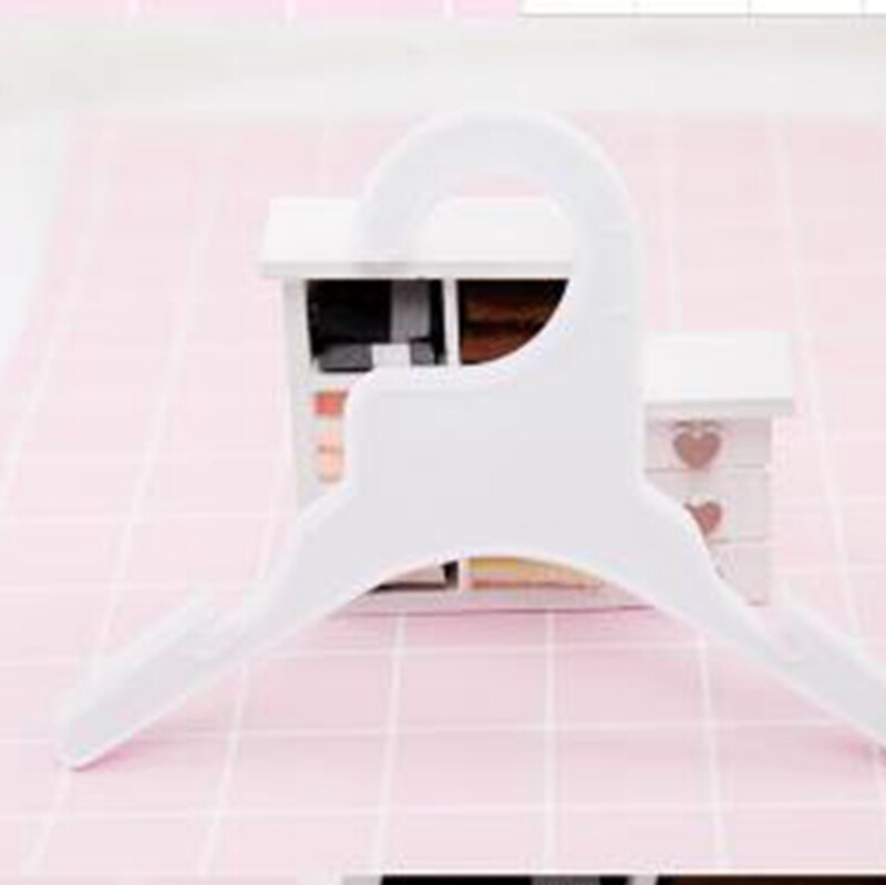 Ropa de perro perchas gancho perros mascotas accesorios para mascotas percha para ropa 10 unids/set de plástico duro Rack percha blanco y rojo longitud perro E: B / 25CM