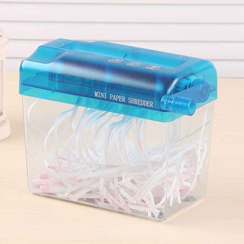 A6 Kleine Draagbare Mini Handleiding Shredder Gesneden Papier Voor Home Office