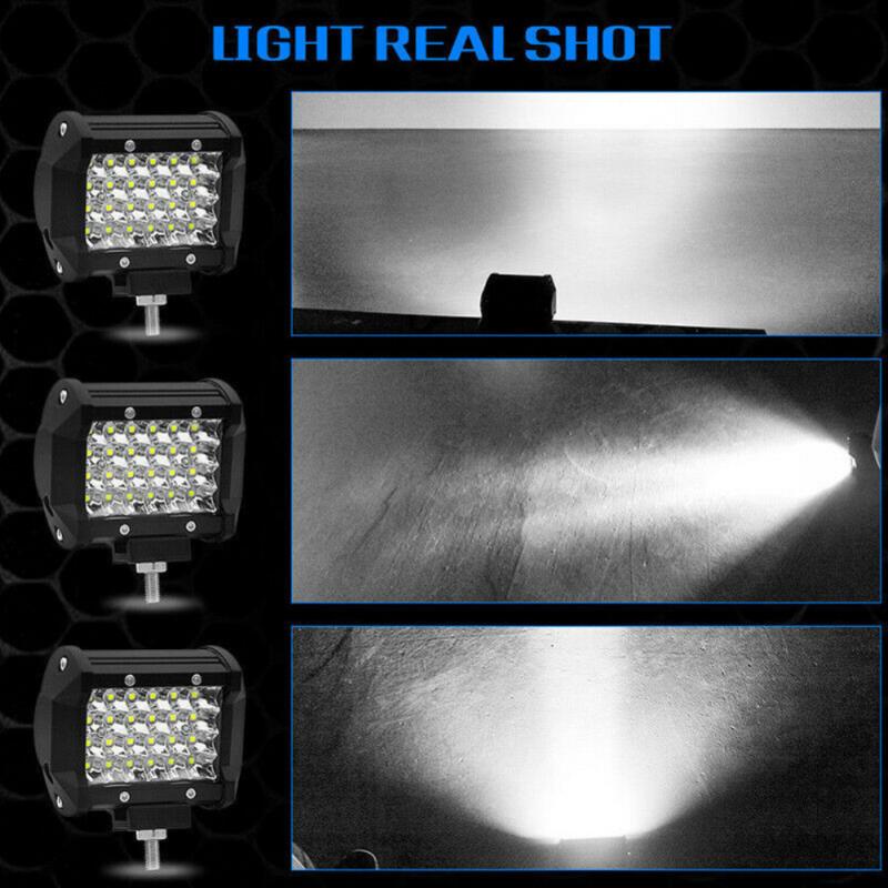 1/2Pc 4 Inch Offroad Led Bar 12V 24V Spot Flood Led Light Bar Voor Truck atv 4X4 Baot Tractor Led Verlichting 4 Rij 200W Bar Licht