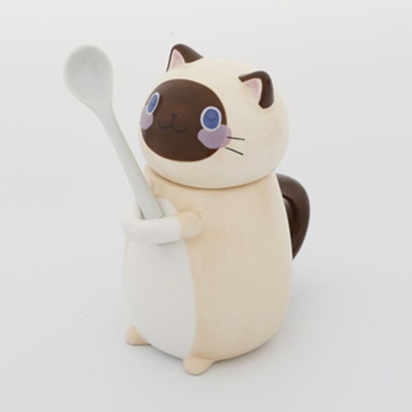 Ceramic Cute Cartoon Cat Coffee Mug Set Animal Breakfast Milk Tea Cup With Dessert Tray Office Drinkware Novelty: I