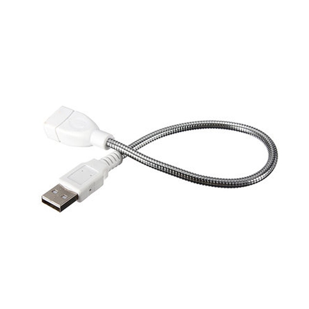 Ible Date Cable 35cm USB 2.0 A Male to Female Extension Gooseneck Metal Stand Cable for mobile power laptop PC