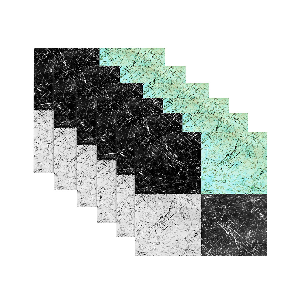 6 stk vanntette keramiske fliser klistremerke selvklebende 3d gulv veggklistremerker stue soverom kjøkken tapet  s14: D