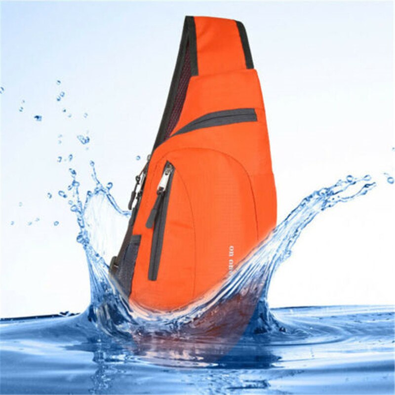 Bolsa de pecho impermeable para hombre, riñonera de pecho impermeable para viaje, deporte, cuerpo cruzado, riñonera de pecho, montañismo, teléfono móvil