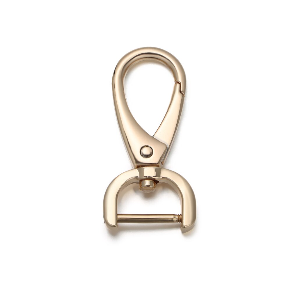 Borse in metallo fibbie per cinturini chiusura a moschettone collare moschettone moschettone borsa portachiavi fai da te accessori per parti Trigger girevole fibbia per cani: 26mm / Gold