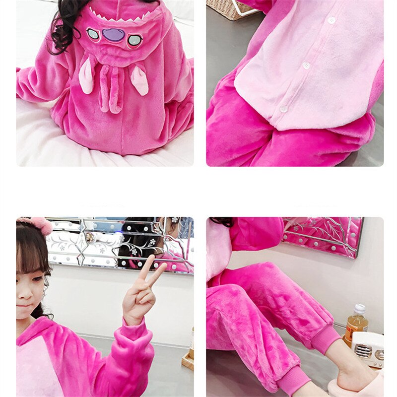 Bata de franela para niños y niñas, adorable mono de animales, pijama de una pieza para niños, cabeza de Animal de caricatura, mantas, bata de baño de