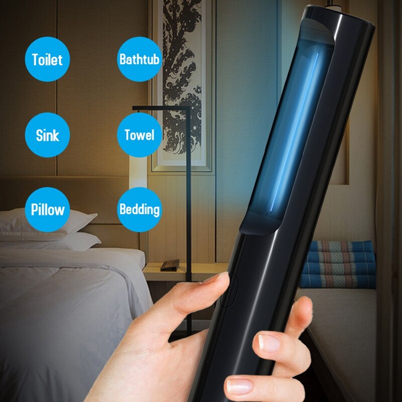 Bâton de désinfection UV Portable, lampe UV domestique, Air propre, désinfection personnelle en voyage, lumière ultraviolette noire