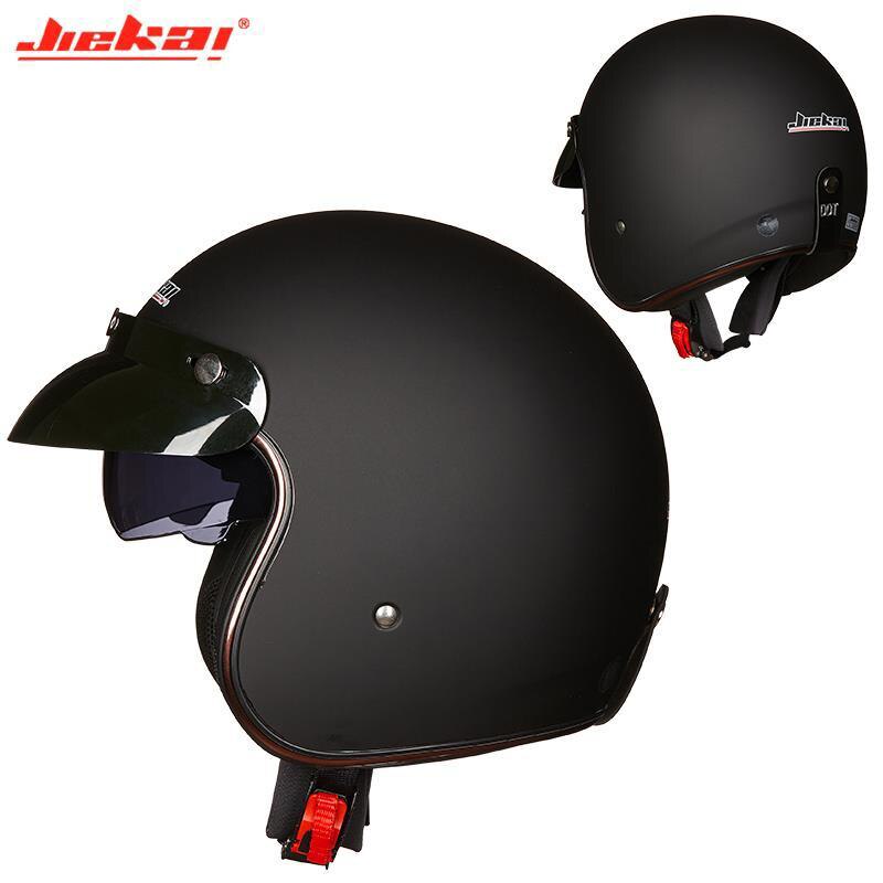 JIEKAI – demi-casque De Moto, accessoires De Moto, ouvert au visage, Jet Vintage, Scooter, Ski, 3/4