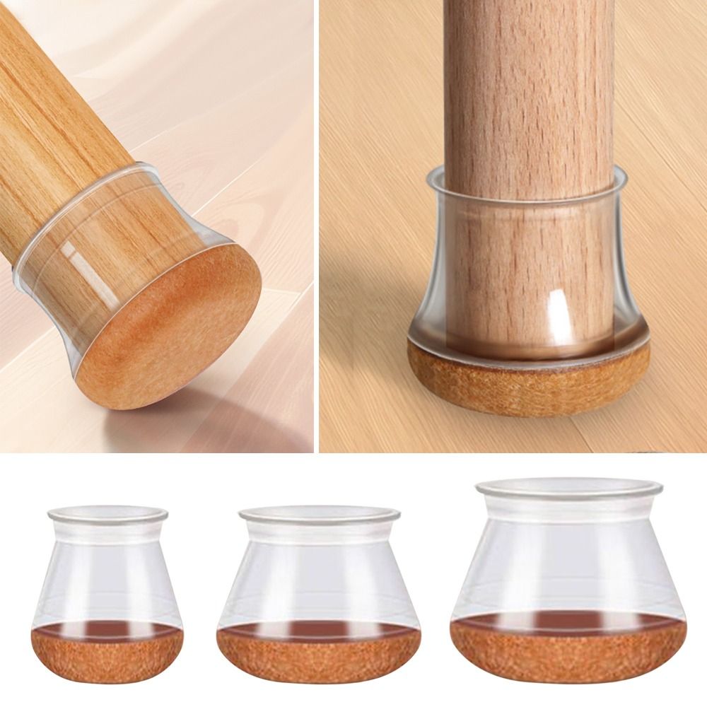 Bank Siliconen Stoelpoot Hoezen Transparant Reduceren Lawaai Tafel Voetbedekking Bank Antislip Meubelkussentjes