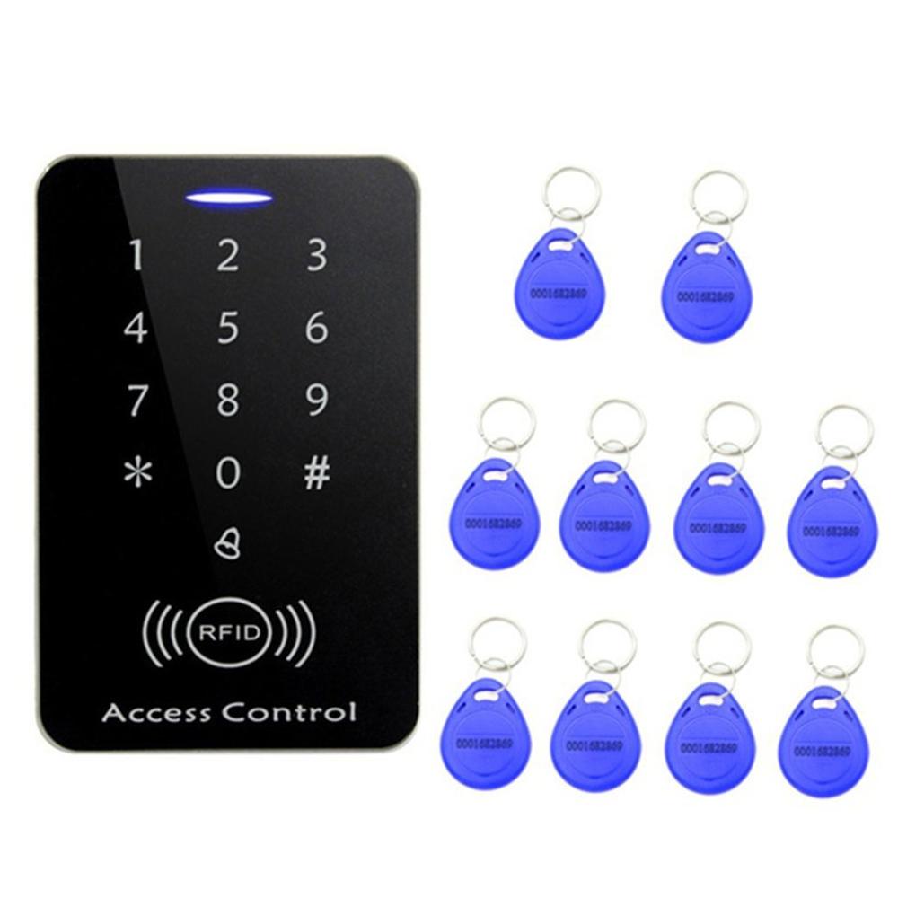 RFID Access Control System Security Entry Door Lock Strong Anti-jamming Induction Distance Lock+10PCS Keychains: Default Title