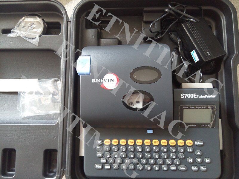 1 Roll Originele BIOVIN Inkt Lint RS-80B (Zwart Of Wit) inktpatronen Voor kabel ID printer, tube printer draad marker S650E S700E