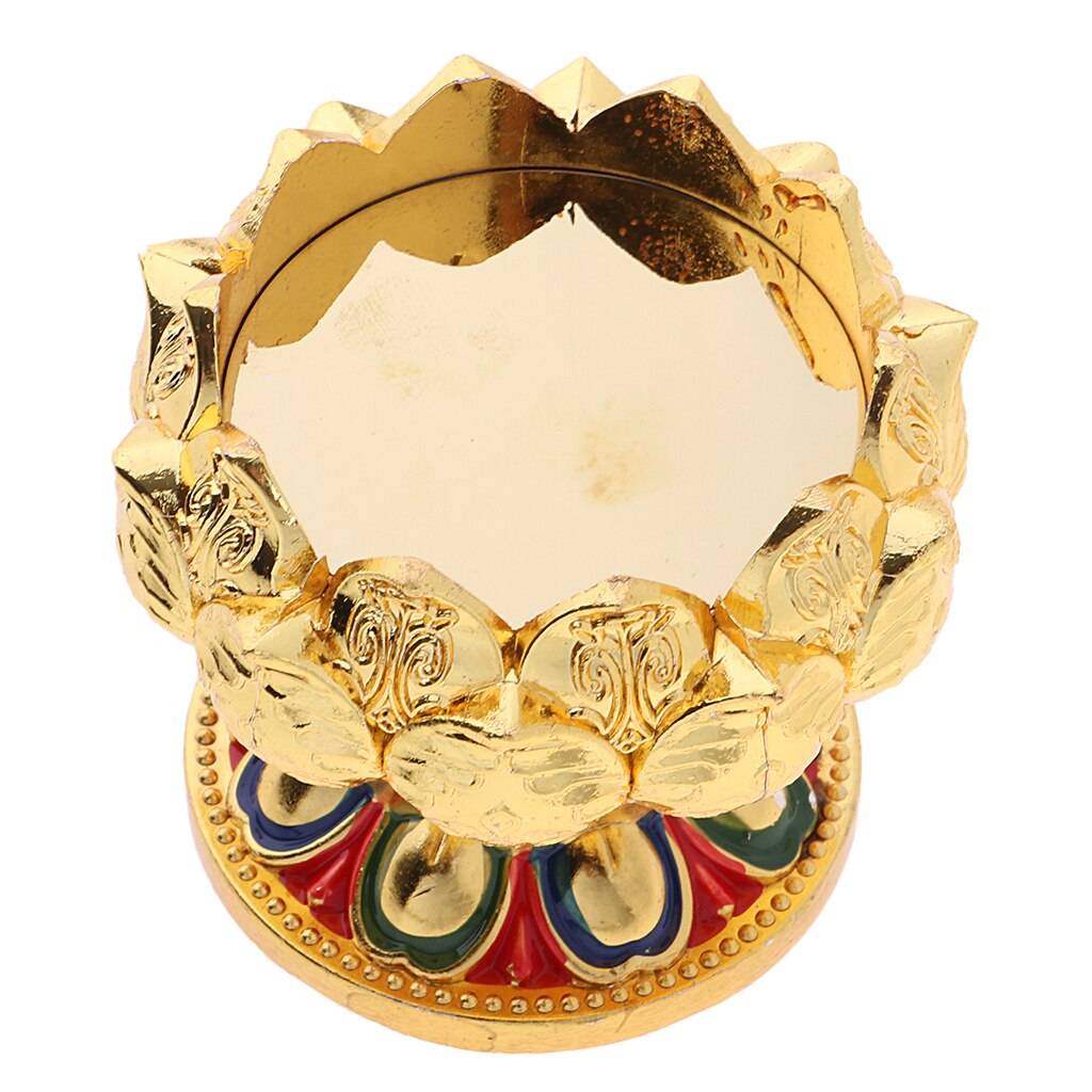 45/76mm höjd buddha lotus smör ljus lamphållare bas brännare för hemmet ber säkert/ förmögenhet/ tur