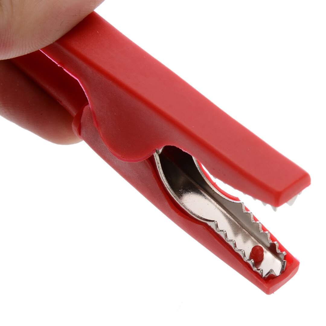 1 paar Zwart/Rode Krokodil Clips Alligator Test Clip Banana Plug Alligator Clips Volledig Geïsoleerde