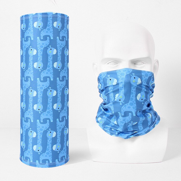 Hommes femmes foulards glace soie multifonctionnel bandana bandeau anneau cou écharpe dessins animés sans couture tubulaire magique visage: 06