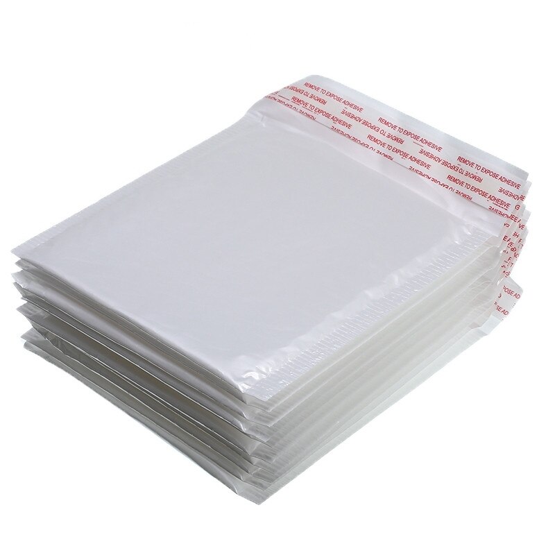 20 pièces/lot 15*18cm blanc sac mousse enveloppe mousse feuille bureau emballage enveloppe étanche à l'humidité Vibration avec bulle sac postal