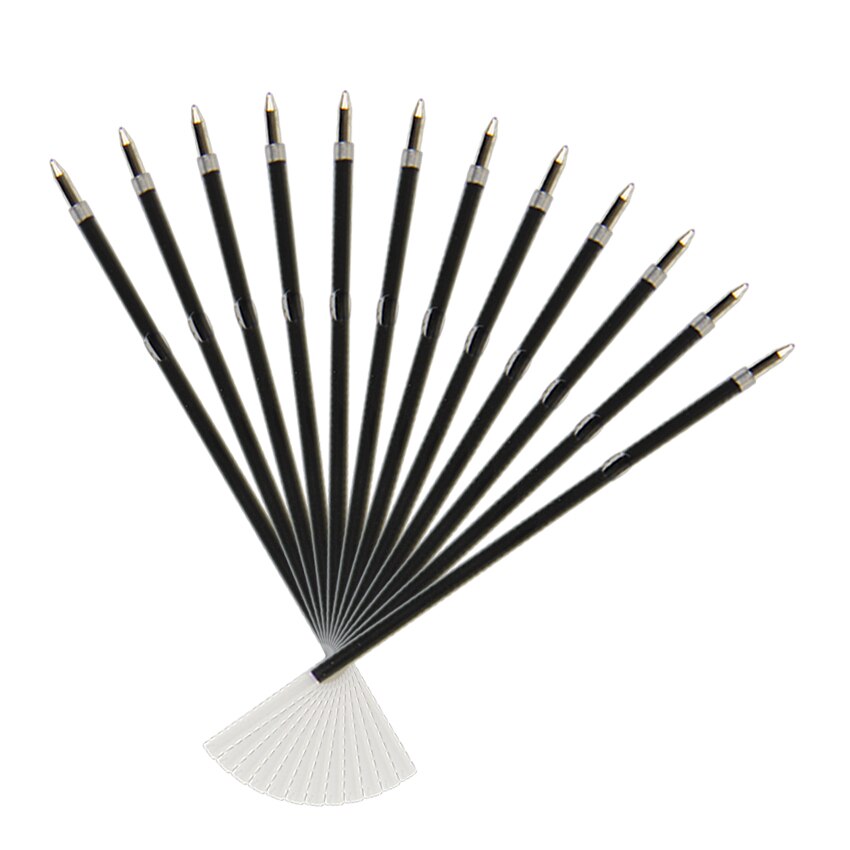 30 stks/partij 0.7mm Balpen Core Blauw 107mm Auto Balpen Refill Briefpapier Kantoor School Schriftelijk Leveringen
