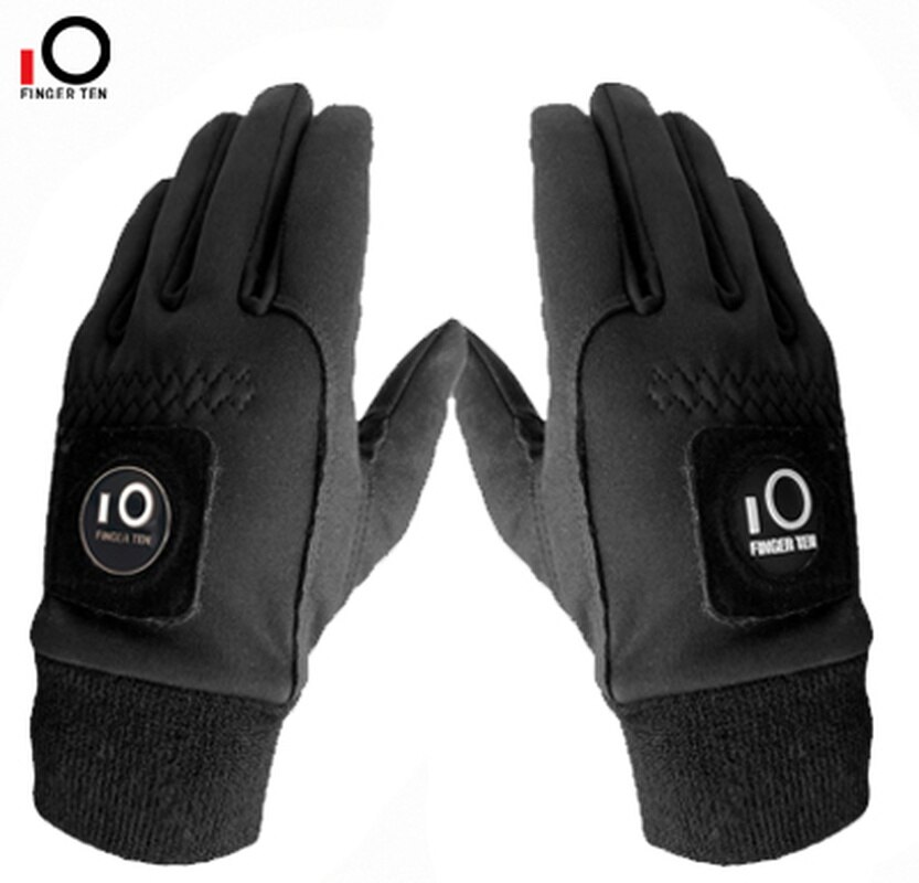 1 par inverno frio tempo quente luvas de golfe men com marcador bola aperto à prova de vento à prova dwindproof água luvas de golfe: S
